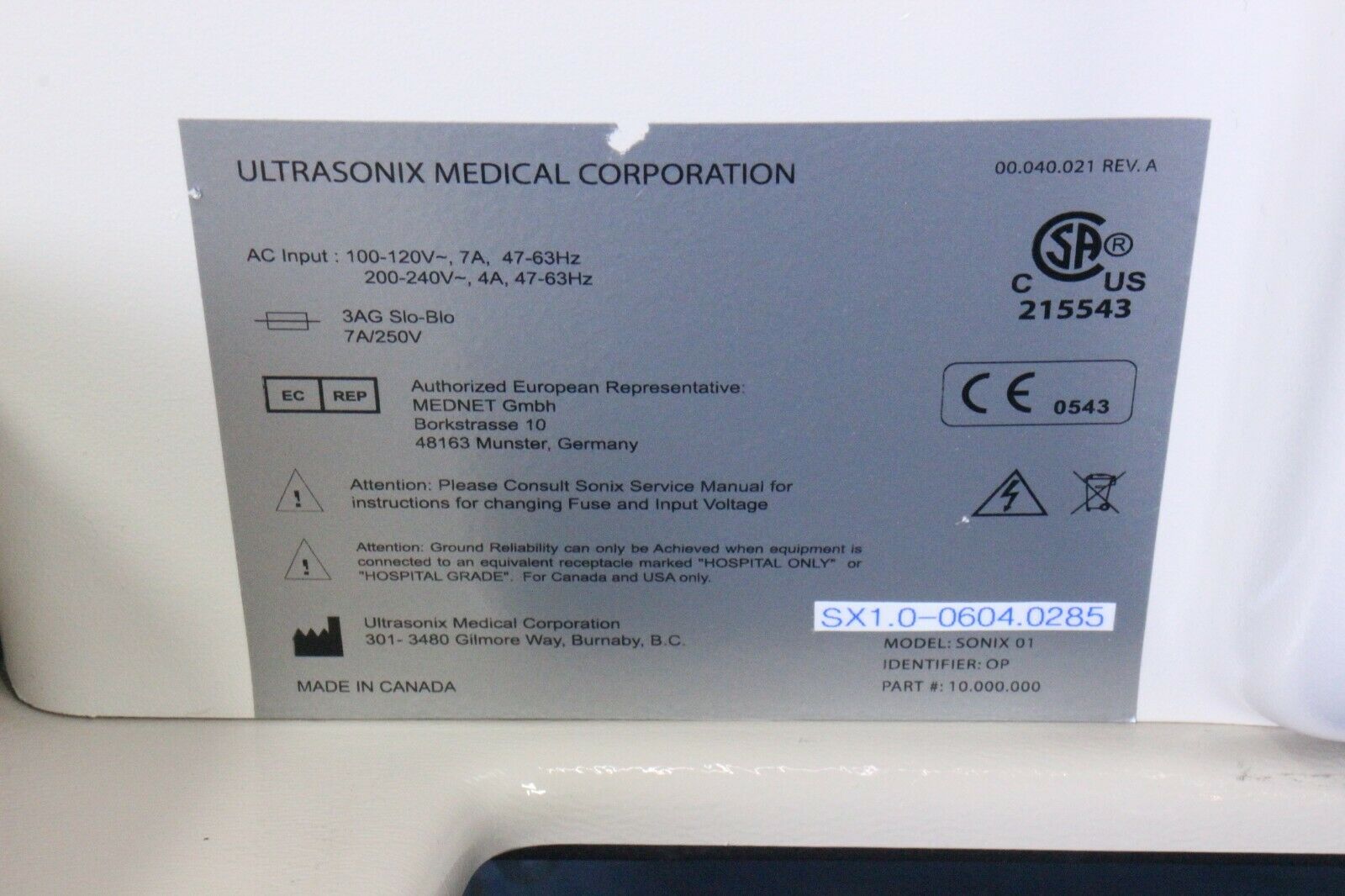 Ultrasonix Sonix OP Ultrasound with Two Probes, Printer, & Warranty!!  Tested!! DIAGNOSTIC ULTRASOUND MACHINES FOR SALE