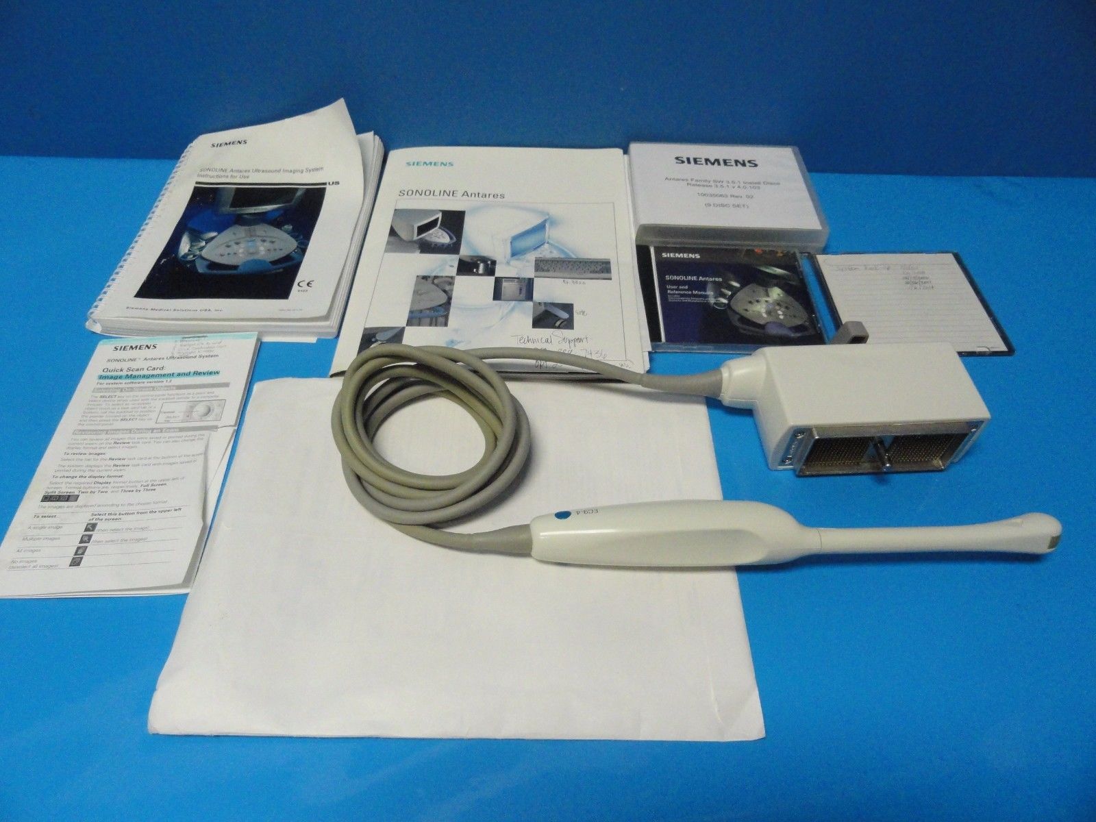 Siemens Sonoline Antares Diagnostic Ultrasound System W/ EC9-4 Probe (10418) DIAGNOSTIC ULTRASOUND MACHINES FOR SALE