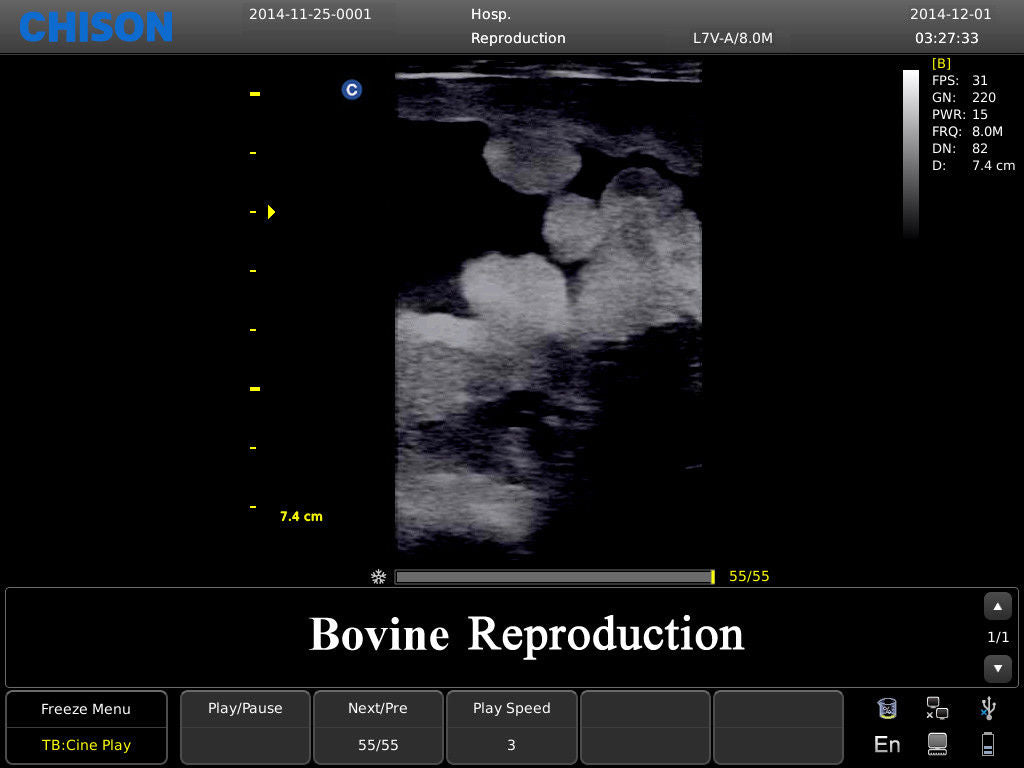 Chison ECO3 Ultrasound w/ 1 Probes and Accredited Veterinary Online Training DIAGNOSTIC ULTRASOUND MACHINES FOR SALE