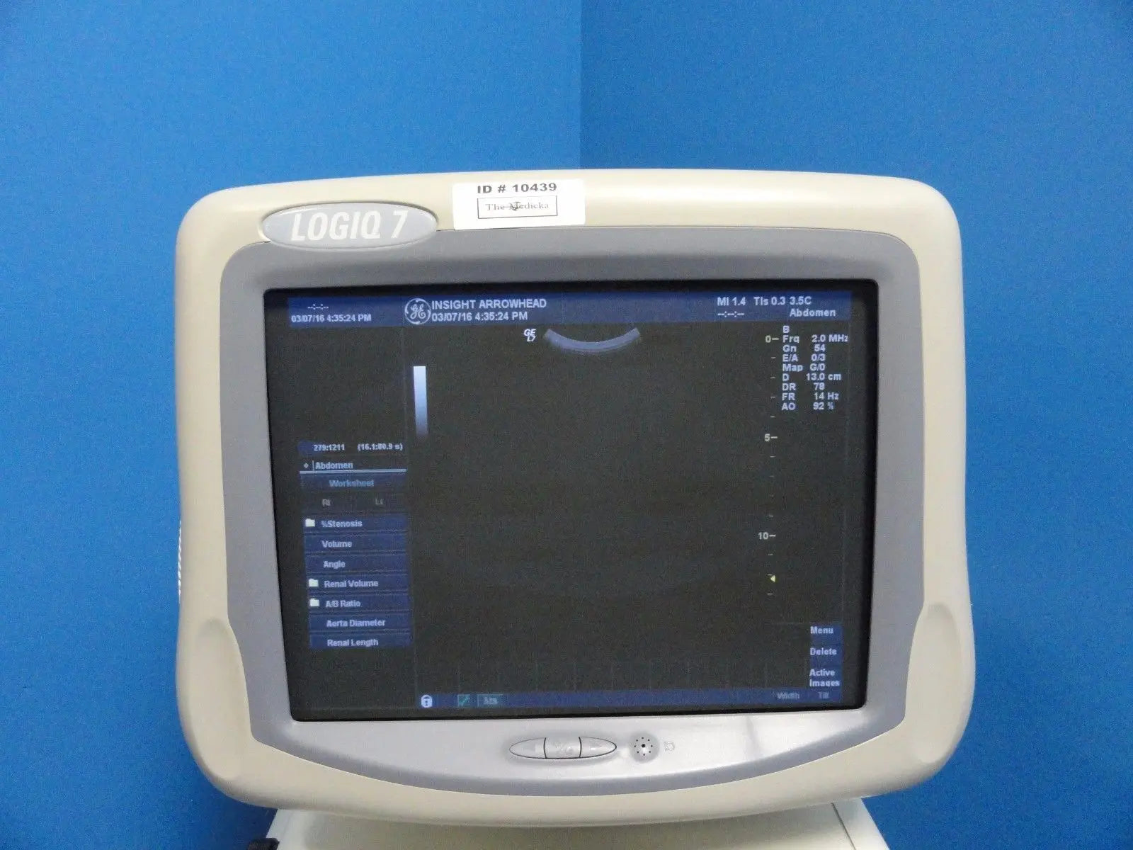 2004 GE Logiq 7 Ultrasound System W/ M12L, 3.5C Probes & B/W Printer (10439) DIAGNOSTIC ULTRASOUND MACHINES FOR SALE