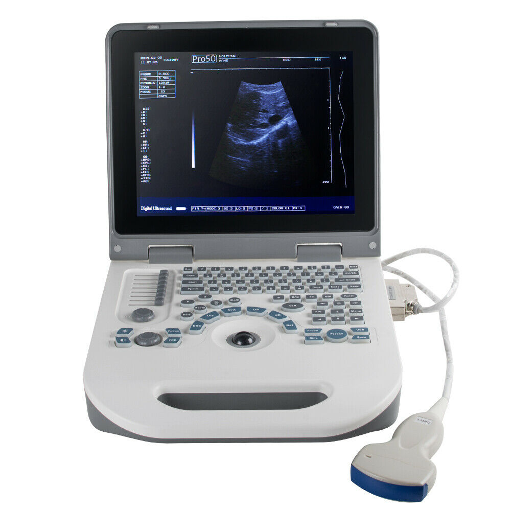 USA Portable Laptop Machine Digital Ultrasound scanner, 3.5MHz Convex probe, 3D DIAGNOSTIC ULTRASOUND MACHINES FOR SALE