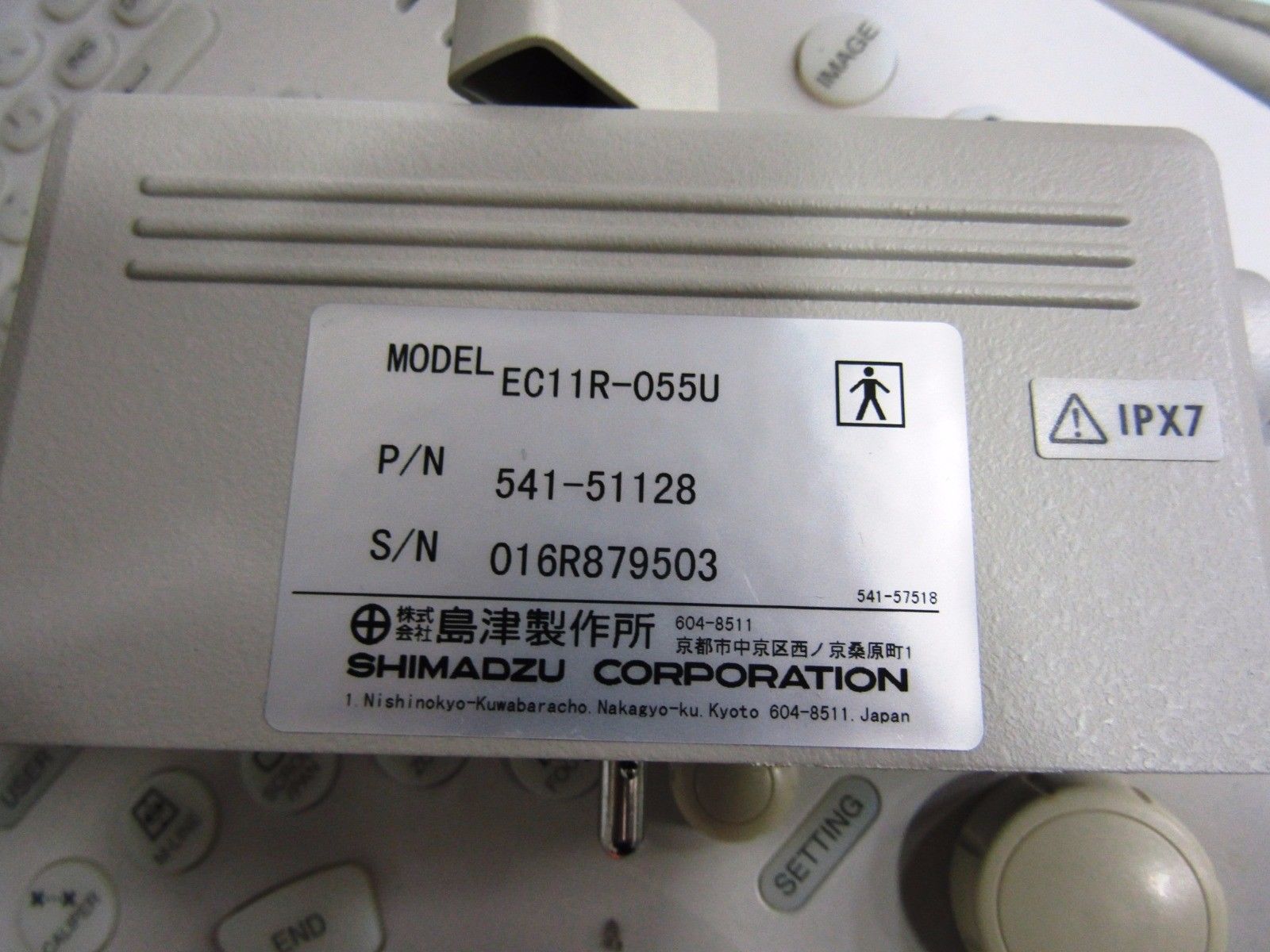 R133066 Shimadzu Sarano Ultrasound System w/ One Probe DIAGNOSTIC ULTRASOUND MACHINES FOR SALE