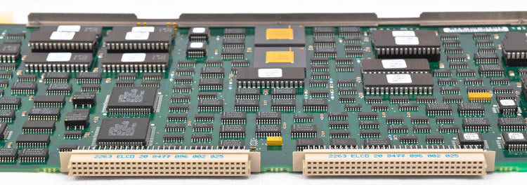 a close up of a computer mother board