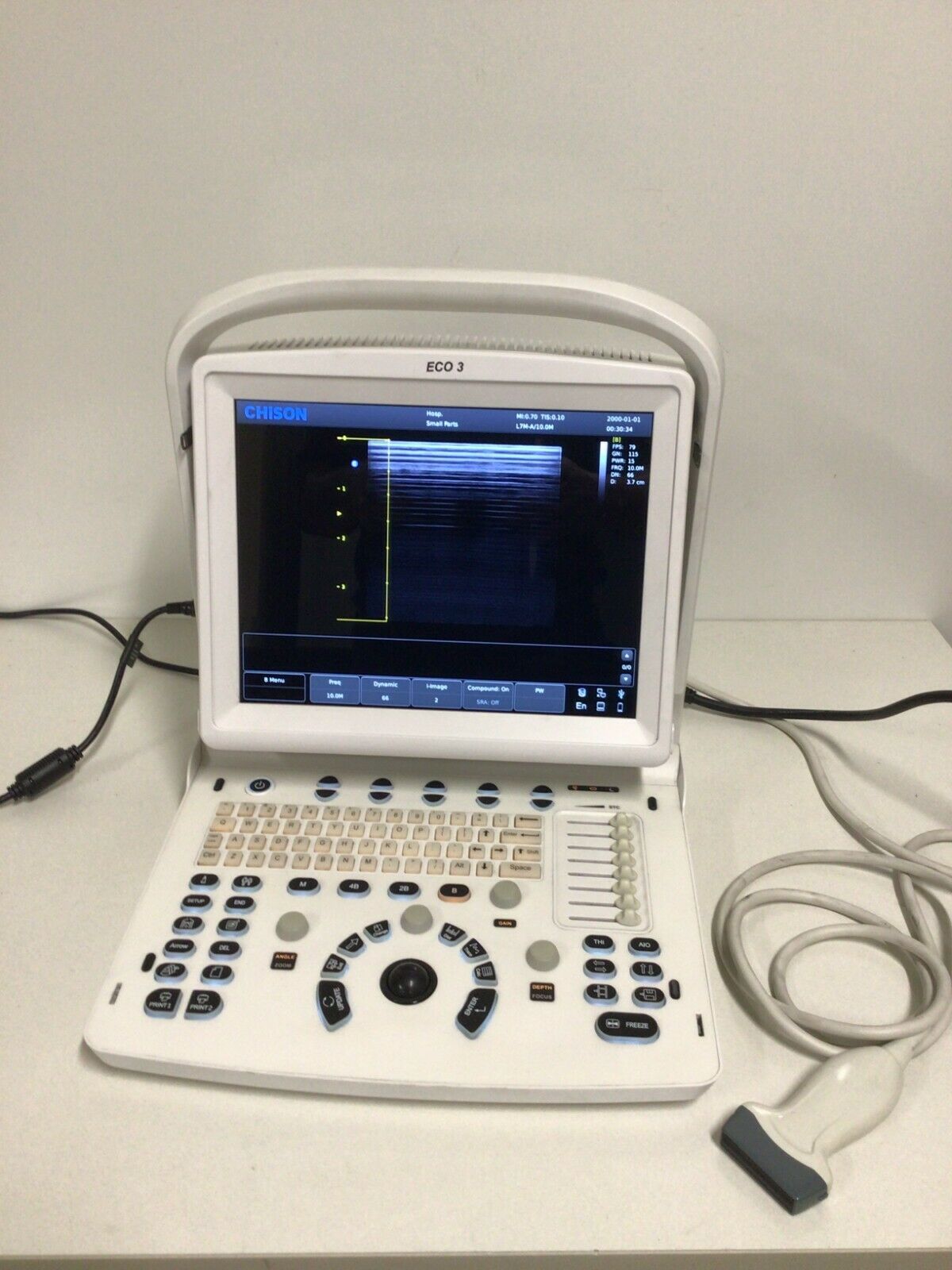 Chison Eco 3 Ultrasound w/ Probe and Carrying Case DIAGNOSTIC ULTRASOUND MACHINES FOR SALE