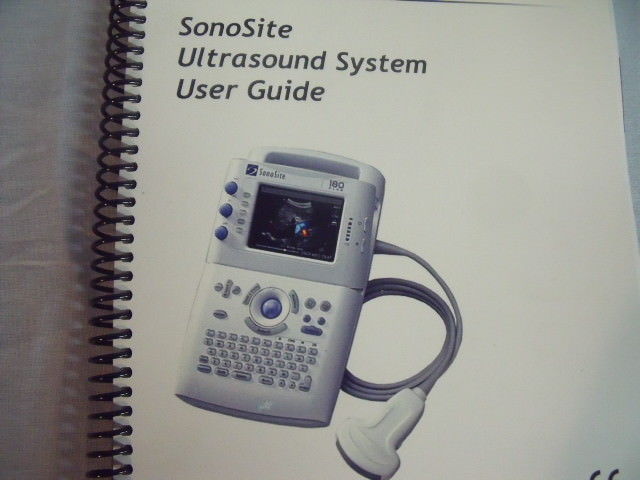 Sonosite Ultra Sound System User Guide and Supplement User Guide  ! L5 DIAGNOSTIC ULTRASOUND MACHINES FOR SALE