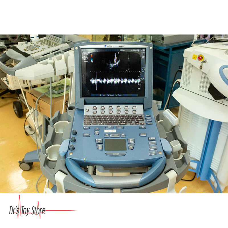 Sonosite MicroMaxx Ultrasound System w/ Cardio & Vascular Probes includes Stand DIAGNOSTIC ULTRASOUND MACHINES FOR SALE