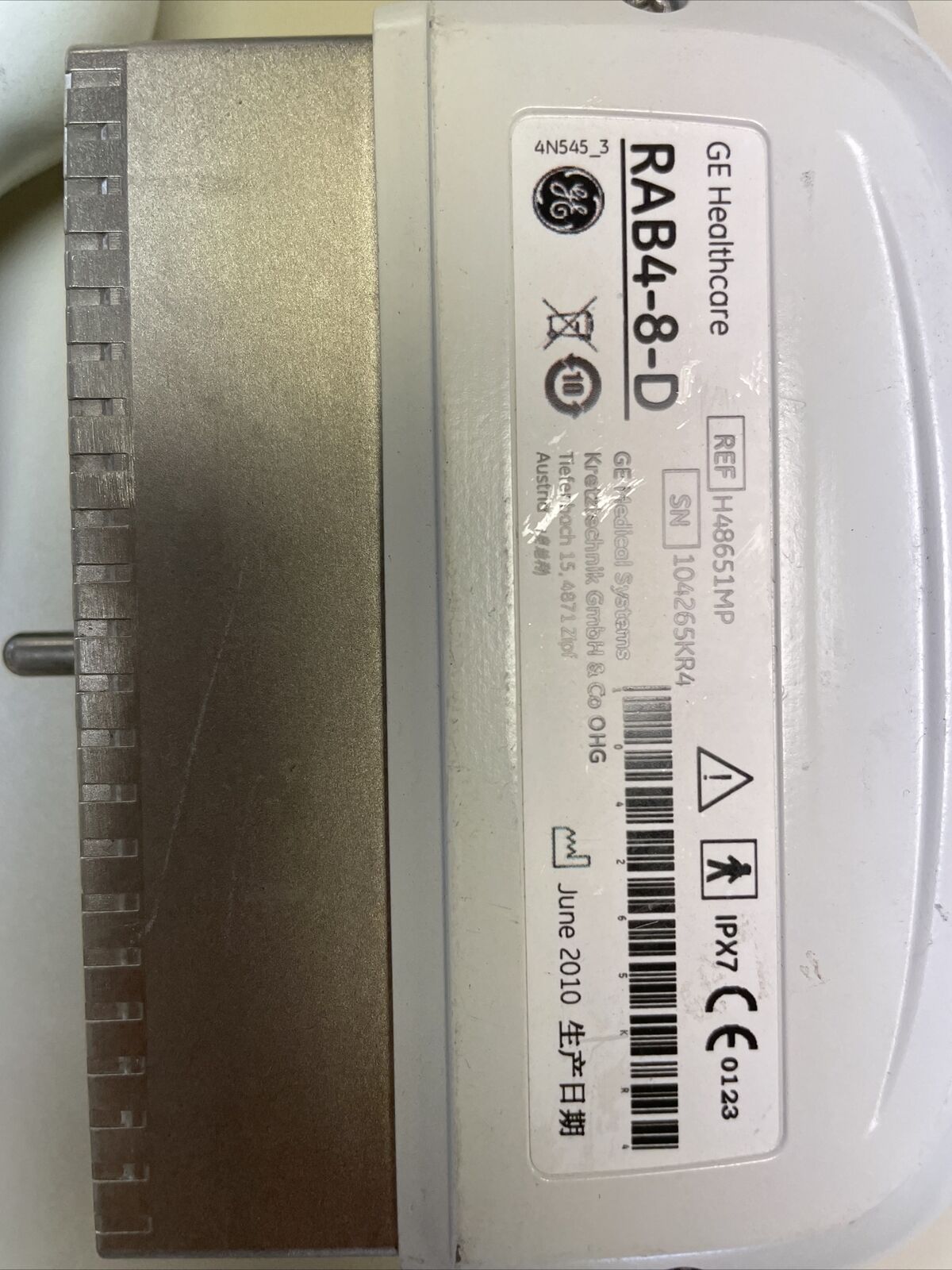 GE RAB4-8-D Ultrasound Probe / Transducer DIAGNOSTIC ULTRASOUND MACHINES FOR SALE