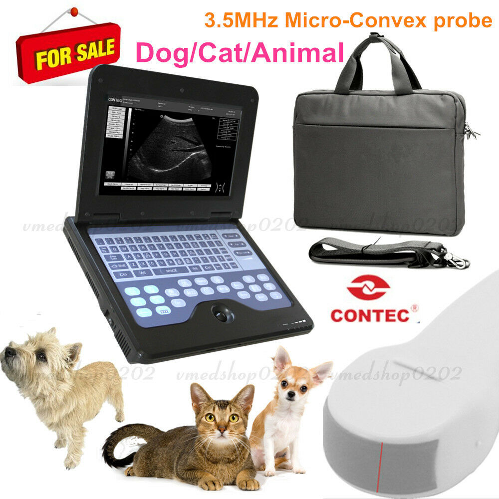 VET Veterinary Ultrasound Scanner Dog/Cat Medical Machine w Micro-Convex Probe 670924011996 DIAGNOSTIC ULTRASOUND MACHINES FOR SALE