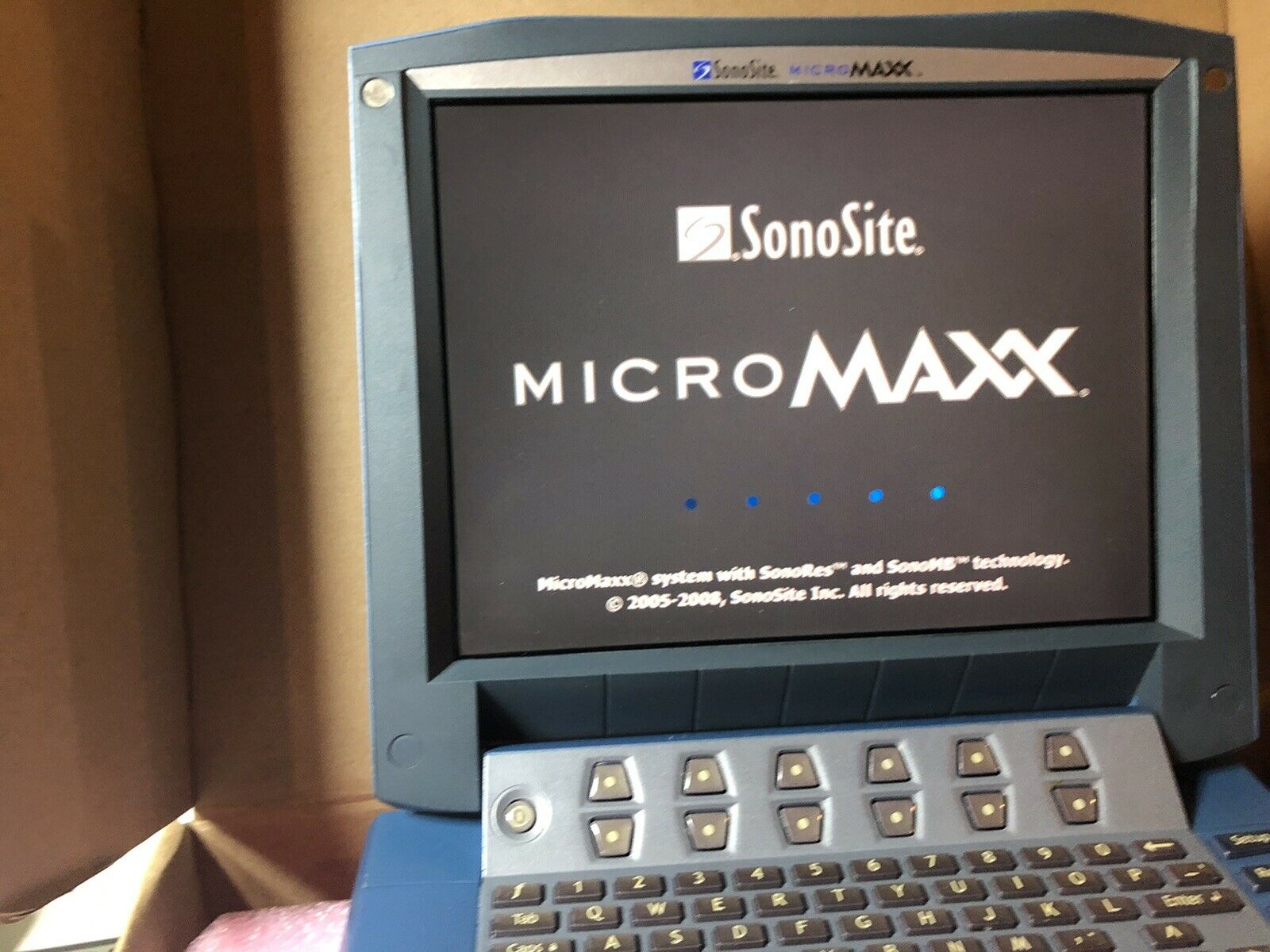 SONOSITE MICROMAXX 2007 Portable Ultrasound With C60E Transducer Probe . Refurbi DIAGNOSTIC ULTRASOUND MACHINES FOR SALE