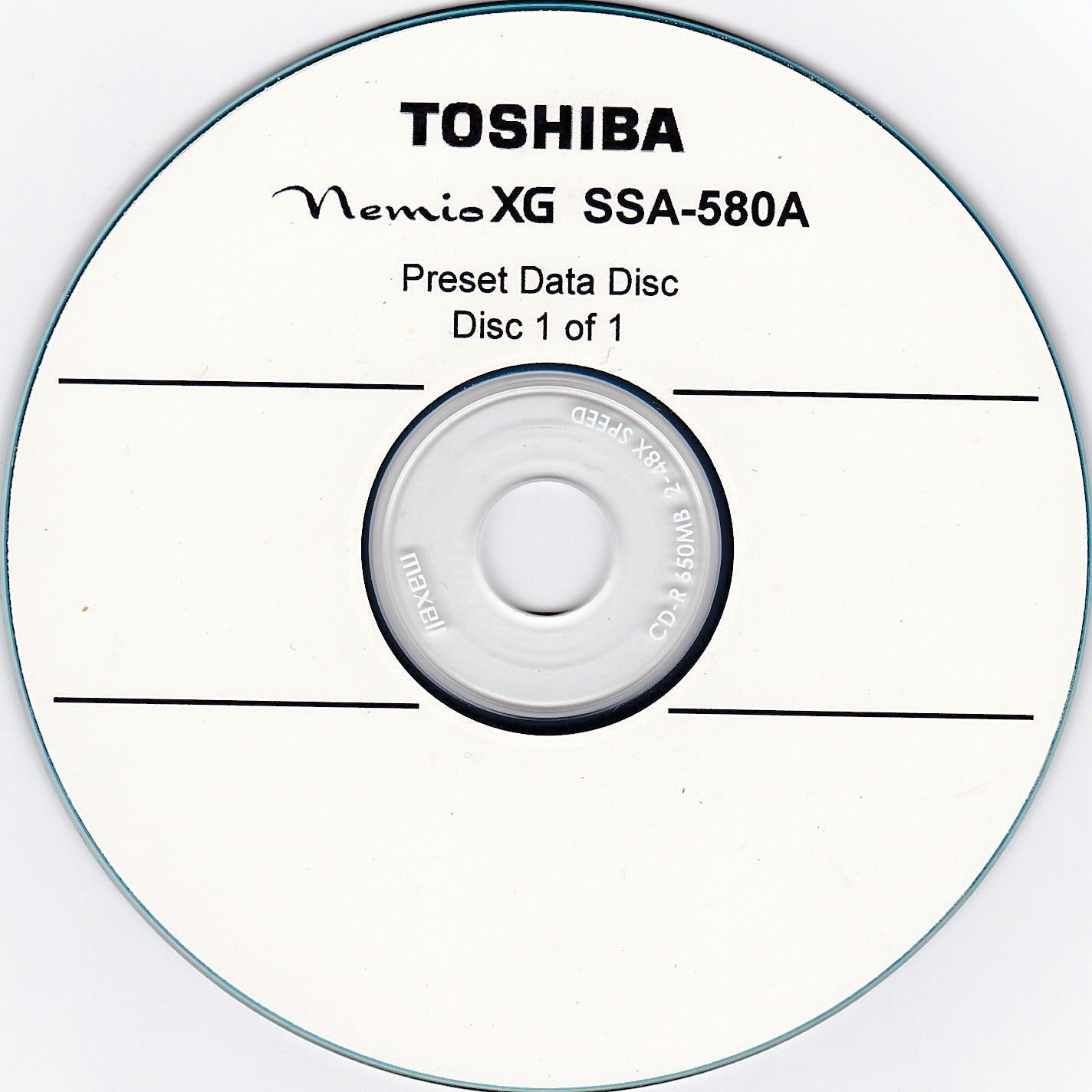 TOSHIBA Nemio XG SSA-580A Ultrasound Software and Preset Disc DIAGNOSTIC ULTRASOUND MACHINES FOR SALE