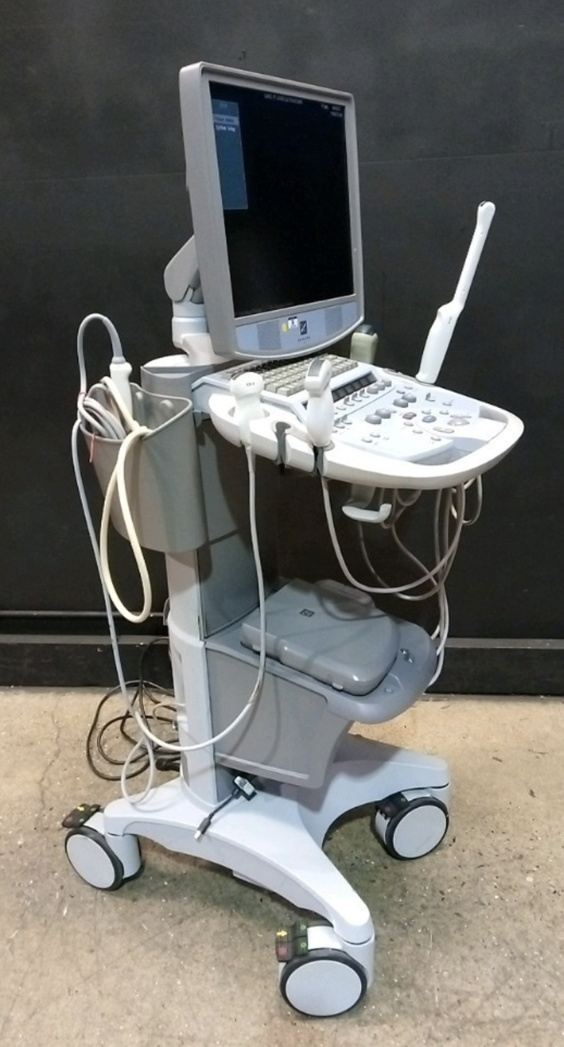 ZONARE Z ONE ULTRASOUND MACHINE WITH 4 PROBES - C6-2, E9-4, C8-33D, C9-3 DIAGNOSTIC ULTRASOUND MACHINES FOR SALE