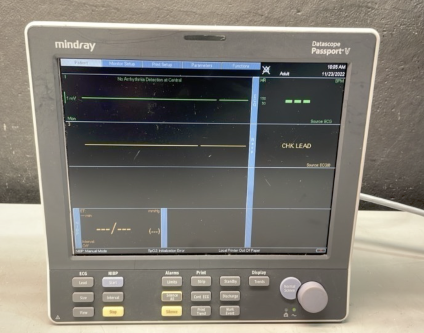 Mindray Passport V Portable Patient Monitor DIAGNOSTIC ULTRASOUND MACHINES FOR SALE